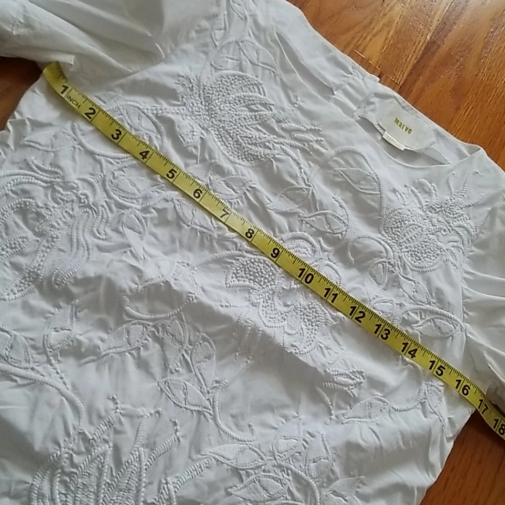 Anthropologie MAEVE Embroidered Blouse